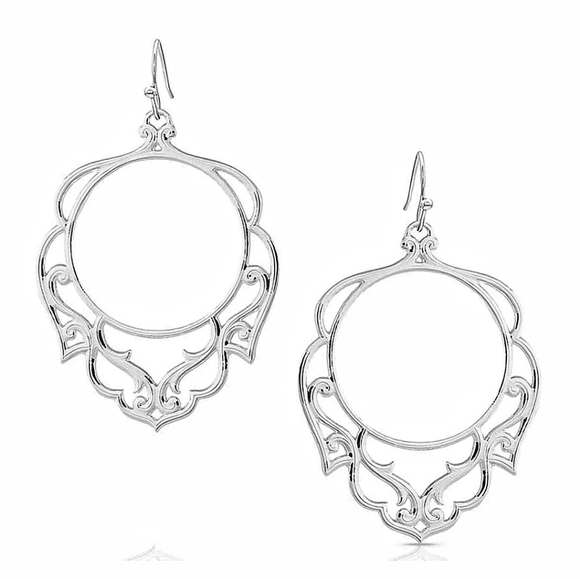 Montana Silversmiths Wide Open Spaces Filigree Necklace & Earrings Set - Picture 2 of 11